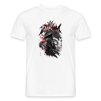 DAKUM Drachenkrieger Samurai - Männer T-Shirt - Weiß - Vorne - AI Model Male 178 dark (178cm)