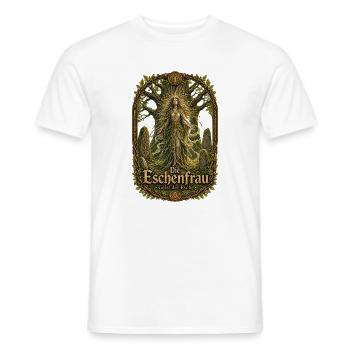 Eschenfrau – Geist der Esche - Männer T-Shirt - Weiß - Vorne - AI Model Male 178 dark (178cm)