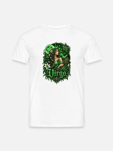 Grüne Jungfrau Mondgöttin - Männer T-Shirt - Weiß