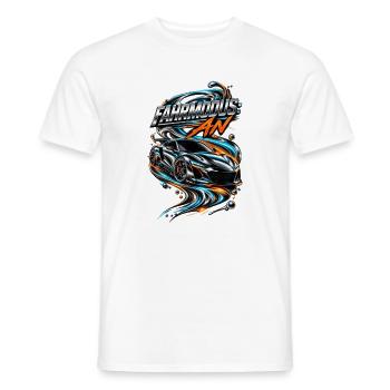 Fahrmodus: An - Männer T-Shirt - Weiß - Vorne - AI Model Male 178 dark (178cm)
