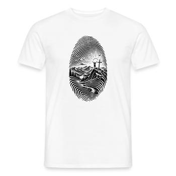 Wandern gehört zu meiner Identität - Männer T-Shirt - Weiß - Vorne - AI Model Male 178 dark (178cm)