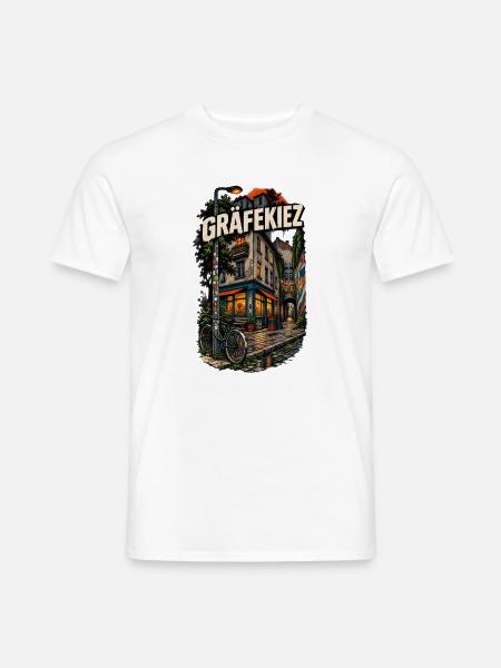 Gräfekiez Berlin Kreuzberg Kiez - Männer T-Shirt - Weiß