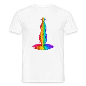 Musiker Zupfinstrument Hackbrett Dulcimer - Männer T-Shirt - Weiß - Vorne - AI Model Male 178 dark (178cm)