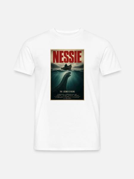 Nessie-Tiefsee-Legende - Männer T-Shirt - Weiß