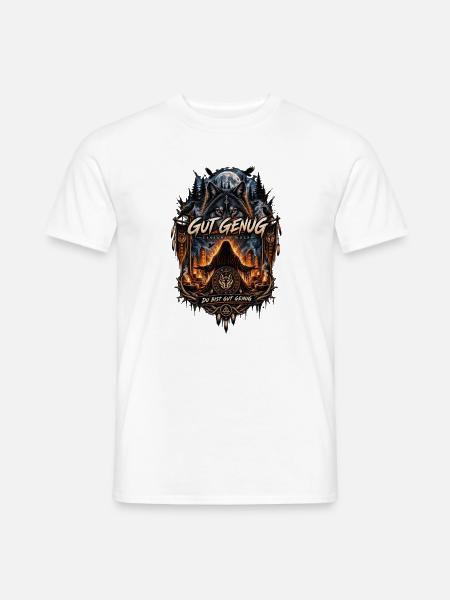 Gut Genug Einsamer Wolf - Männer T-Shirt - Weiß