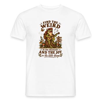  Finde Das Seltsame Im Gewöhnlichen Frosch Gitarre - Männer T-Shirt - Weiß - Vorne - AI Model Male 178 dark (178cm)