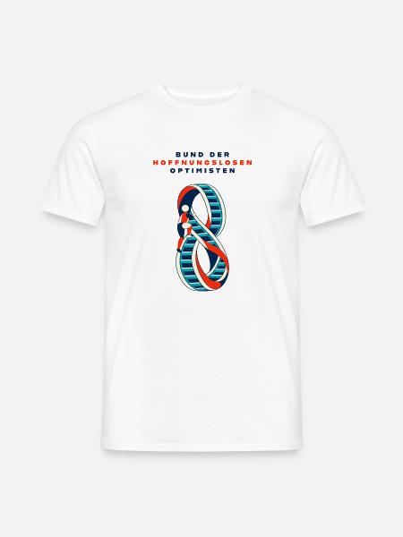 Bund der hoffnungslosen Optimisten - Männer T-Shirt - Weiß