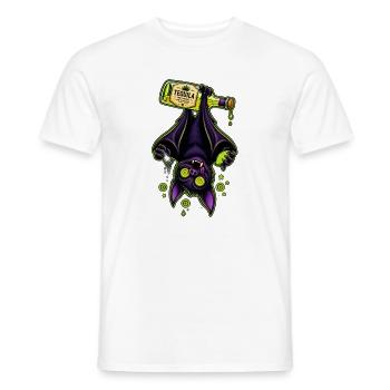 Tequila-Bat im Neon-Grün - Männer T-Shirt - Weiß - Vorne - AI Model Male 178 dark (178cm)