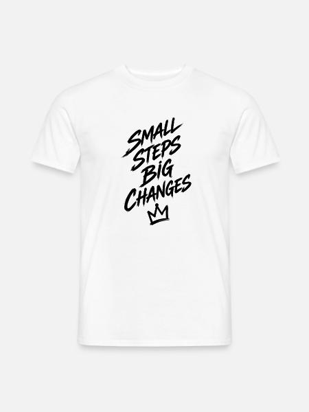 Nachtflora Silhouette - Männer T-Shirt - Weiß