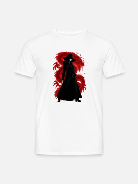 SCHWARZER SKORPION - Männer T-Shirt - Weiß