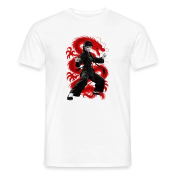 TÖDLICHER SCHLAG - Männer T-Shirt - Weiß - Vorne - AI Model Male 178 dark (178cm)