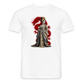MEISTERMANIPULATOR - Männer T-Shirt - Weiß - Vorne - AI Model Male 178 dark (178cm)