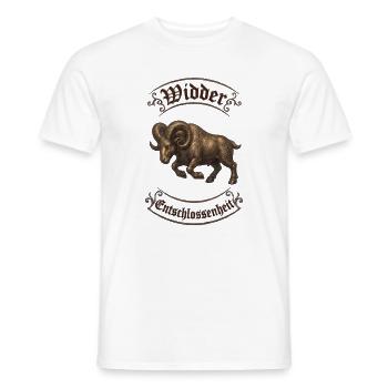 Vikingischer Widder Ornament - Männer T-Shirt - Weiß - Vorne - AI Model Male 178 dark (178cm)