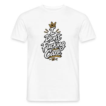 Das ist mir egal - Männer T-Shirt - Weiß - Vorne - AI Model Male 178 dark (178cm)