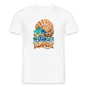 Beachcomber Ocean Treasure Humor - Männer T-Shirt - Weiß - Vorne - AI Model Male 178 dark (178cm)