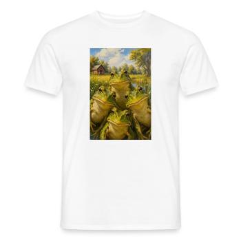Cottage Pond Frogs Ensemble - Männer T-Shirt - Weiß - Vorne - AI Model Male 178 dark (178cm)