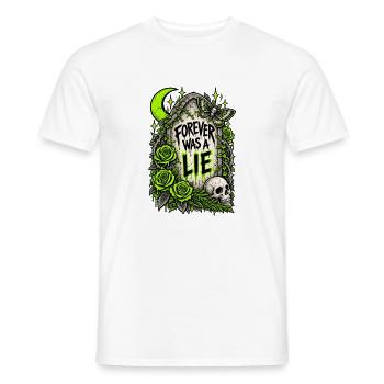 Für immer war eine Lüge - Männer T-Shirt - Weiß - Vorne - AI Model Male 178 dark (178cm)