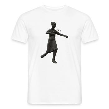 Statue mit Brille - Männer T-Shirt - Weiß - Vorne - AI Model Male 178 dark (178cm)