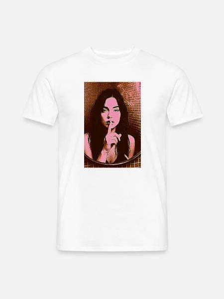 pssst VI - Männer T-Shirt - Weiß