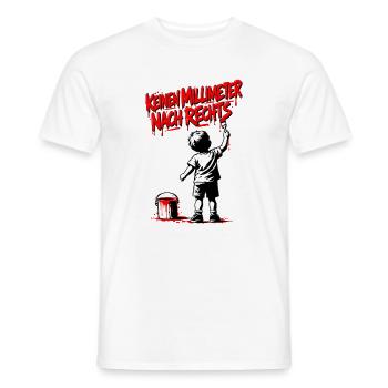 Graffiti-Kind Rotschrift – Pinsel Tropfen - Männer T-Shirt - Weiß - Vorne - AI Model Male 178 dark (178cm)