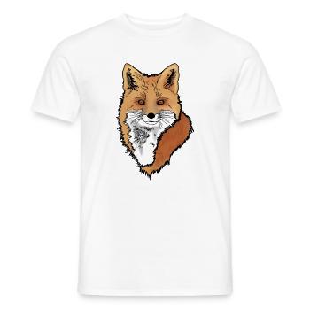 Fuchskopf - Männer T-Shirt - Weiß - Vorne - AI Model Male 178 dark (178cm)
