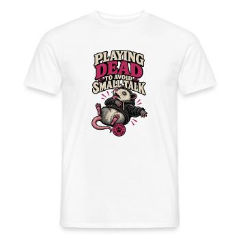 RobVibe Wild Club – Dead Opossum spielen - Männer T-Shirt - Weiß - Vorne - AI Model Male 178 dark (178cm)