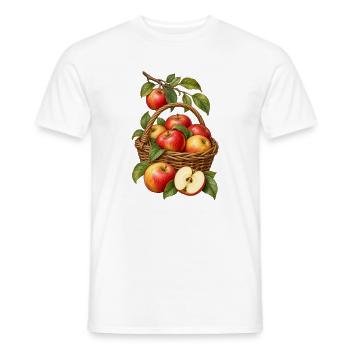 Apfelernte im Garten - Männer T-Shirt - Weiß - Vorne - AI Model Male 178 dark (178cm)