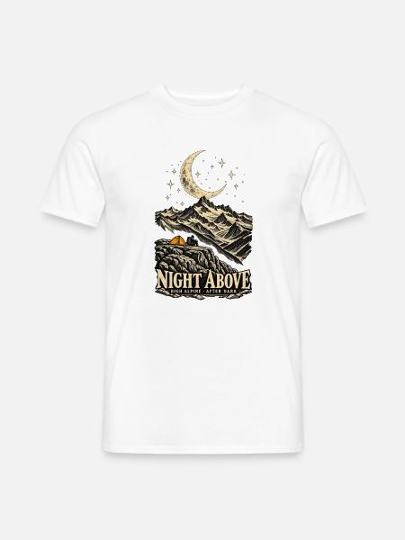 Night Above – Wandern unter Sternen - Männer T-Shirt - Weiß