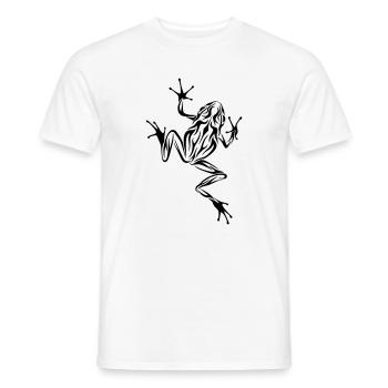 Frosch Tribal-Style - Männer T-Shirt - Weiß - Vorne - AI Model Male 178 dark (178cm)