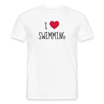 Schwimmen / Schwimmer / Diving / Scuba Diving - Männer T-Shirt - Weiß - Vorne - AI Model Male 178 dark (178cm)