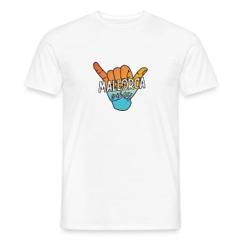 Majorque disant cadeau malle vacances drôles - T-shirt homme - blanc - Devant - AI Model Male 178 dark (178cm)