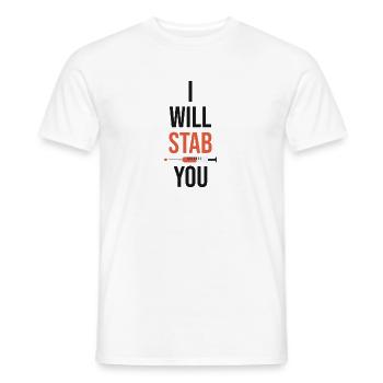 infirmière - T-shirt homme - blanc - Devant - AI Model Male 178 dark (178cm)