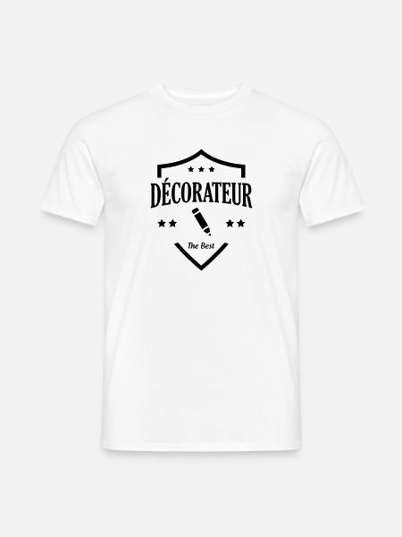 Décorateur / Décoratrice / Designer / Architecte / - T-shirt homme - blanc