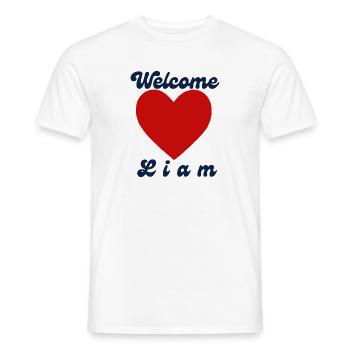 Welcome Liam - Männer T-Shirt - Weiß - Vorne - AI Model Male 178 dark (178cm)