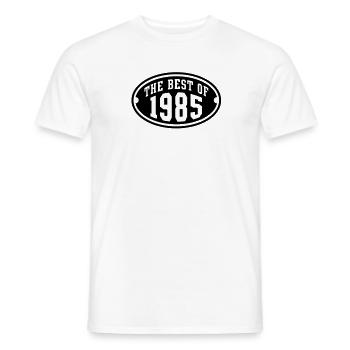 THE BEST OF 1985 - Birthday Geburtstag Design - Men's T-Shirt - white - Front - AI Model Male 178 dark (178cm)