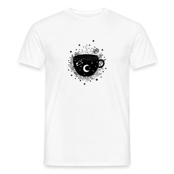 Mug avec thé, herbes, mug sorcière, Halloween - T-shirt homme - blanc - Devant - AI Model Male 178 dark (178cm)