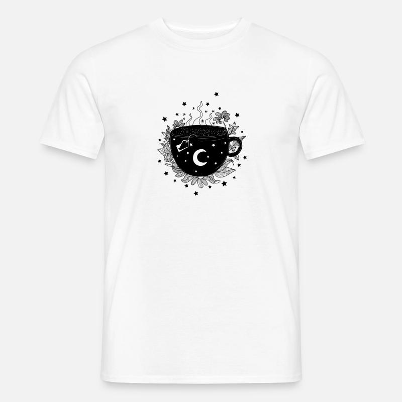 Becher mit Tee, Kräutern, Hexenbecher, Halloween - Männer T-Shirt - Weiß