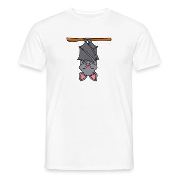 bat - Men's T-Shirt - white - Front - AI Model Male 178 dark (178cm)
