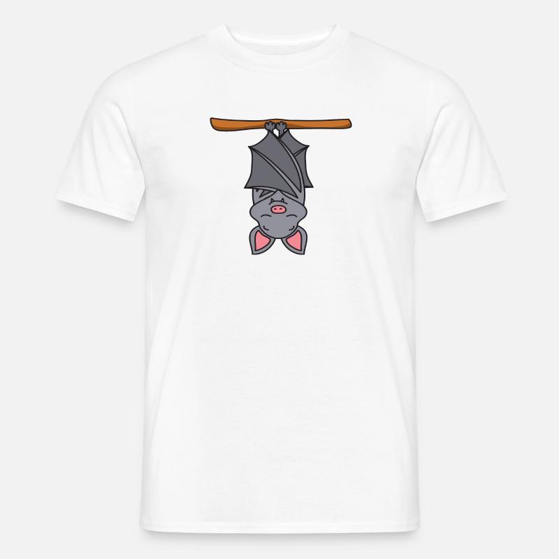Fledermaus - Männer T-Shirt - Weiß