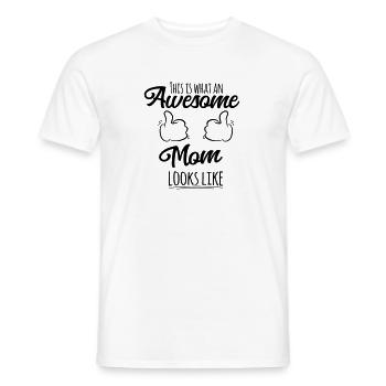 Super maman - T-shirt homme - blanc - Devant - AI Model Male 178 dark (178cm)