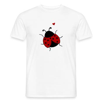LUCKY BEETLE - T-shirt homme - blanc - Devant - AI Model Male 178 dark (178cm)