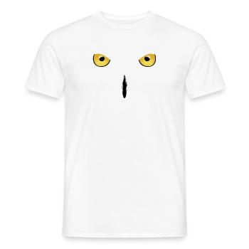 Schneeeule Eule Snowy Owl - Männer T-Shirt - Weiß - Vorne - AI Model Male 178 dark (178cm)