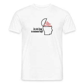 Zeug im Kopf - Männer T-Shirt - Weiß - Vorne - AI Model Male 178 dark (178cm)
