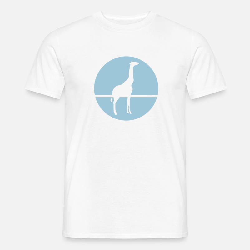 Giraffe - Männer T-Shirt - Weiß
