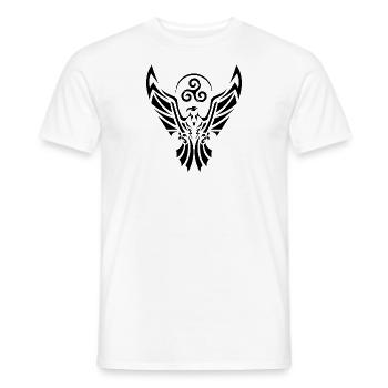 Schwarzer Adler - Männer T-Shirt - Weiß - Vorne - AI Model Male 178 dark (178cm)