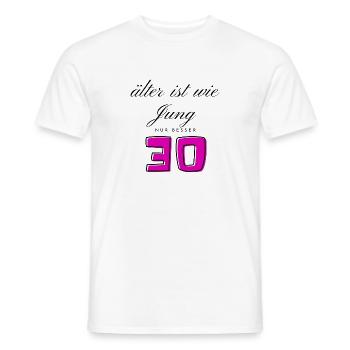 30. Geburtstag - Männer T-Shirt - Weiß - Vorne - AI Model Male 178 dark (178cm)