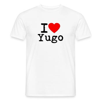 i love yugo - Männer T-Shirt - Weiß - Vorne - AI Model Male 178 dark (178cm)