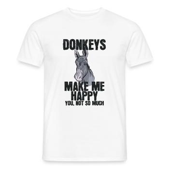 Donkeys - Men's T-Shirt - white - Front - AI Model Male 178 dark (178cm)
