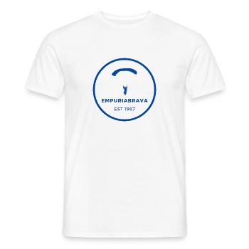 Empuriabrava EST 1967 Parachutisme - T-shirt homme - blanc - Devant - AI Model Male 178 dark (178cm)