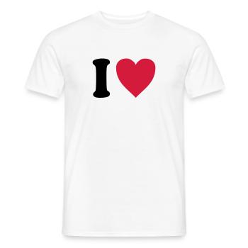 I love CATS - Men's T-Shirt - white - Front - AI Model Male 178 dark (178cm)